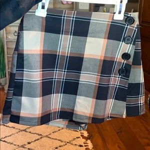 Plaid skort